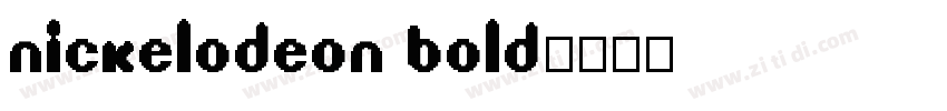 Nickelodeon Bold字体转换
